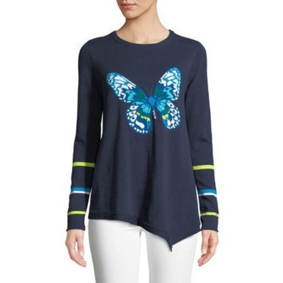 Lisa Todd Asymmetrical Butterfly Sweater 2X - Picture 1 of 9